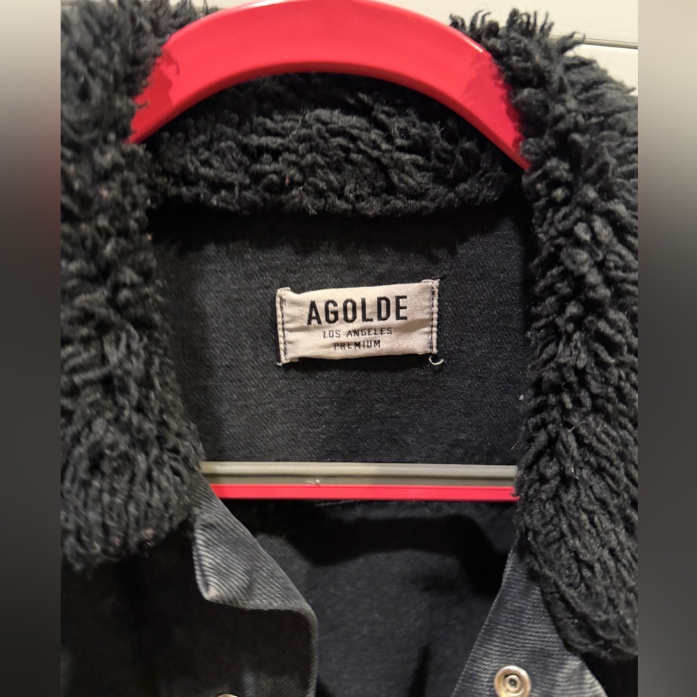 Agolde Kids Black Jean Jacket